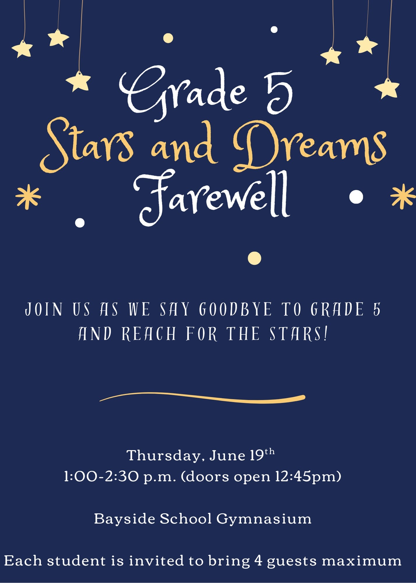 Grade5FarewellStars